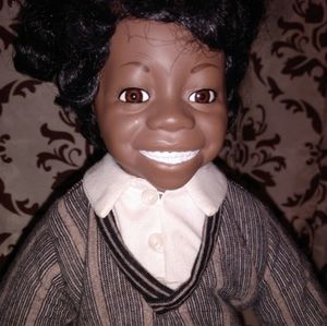 Vintage 1993 Buckwheat Porcelain Doll from the Hamilton Collection